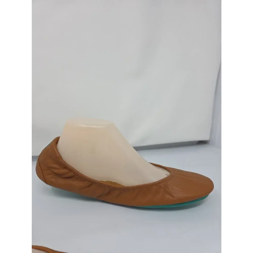 Tieks Gavrieli Size 11 Tan Brown Ballet Flats Leather Womens
